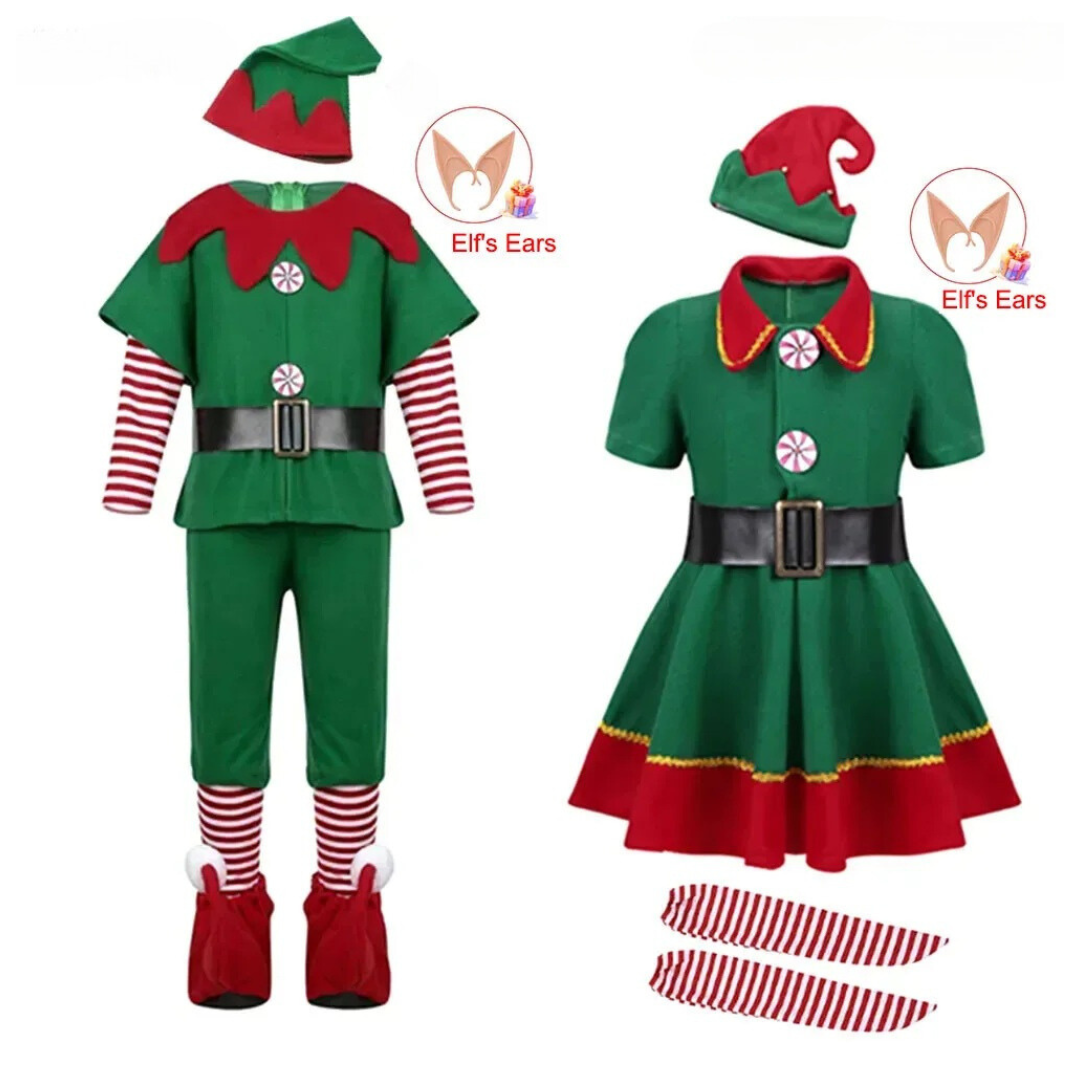 Santa Claus Elf Costume Set