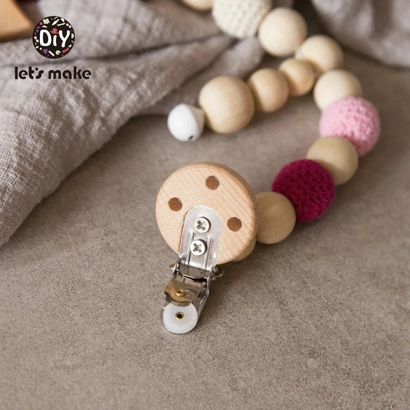 Crochet Beads Pram Clip Rattle