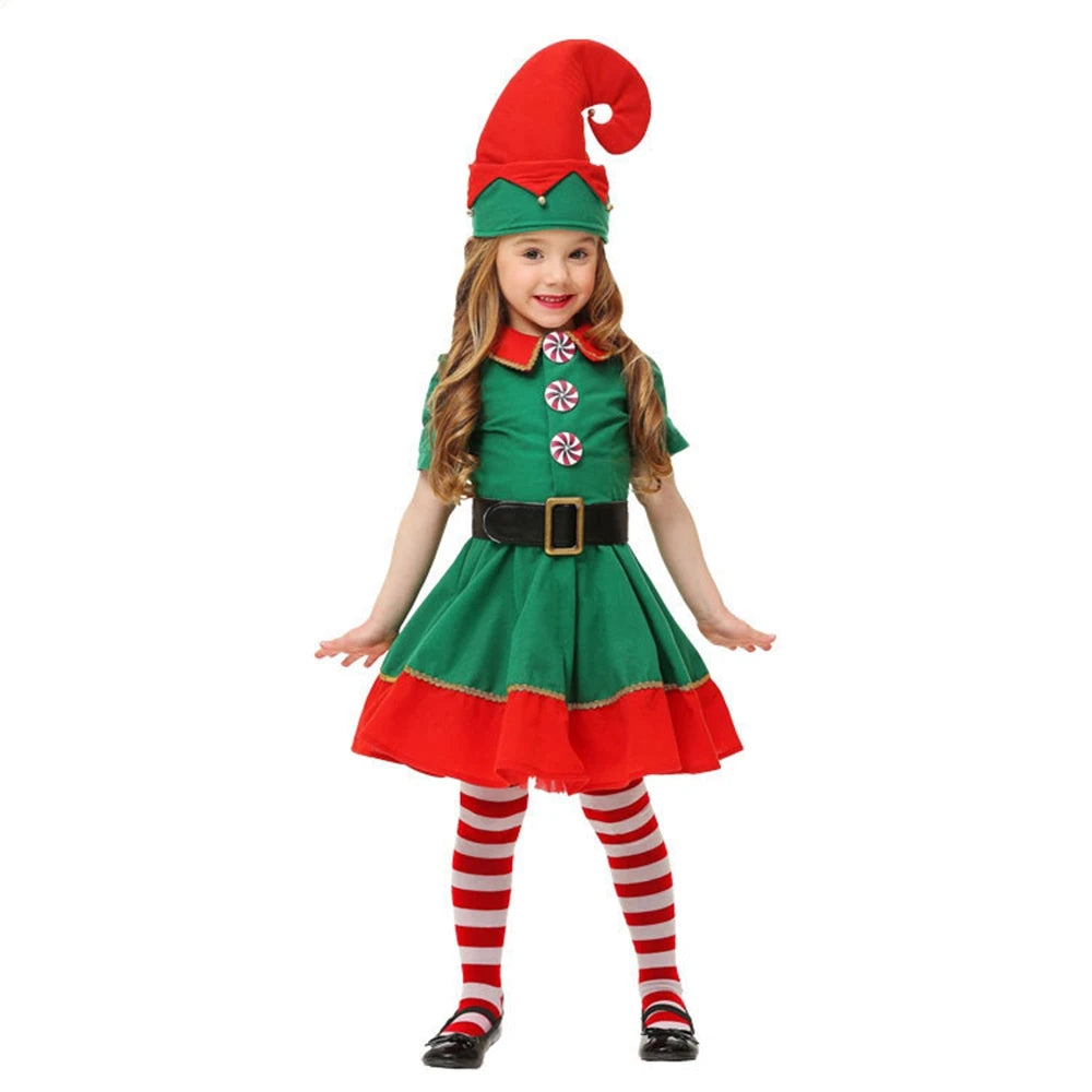 Santa Claus Elf Costume Set