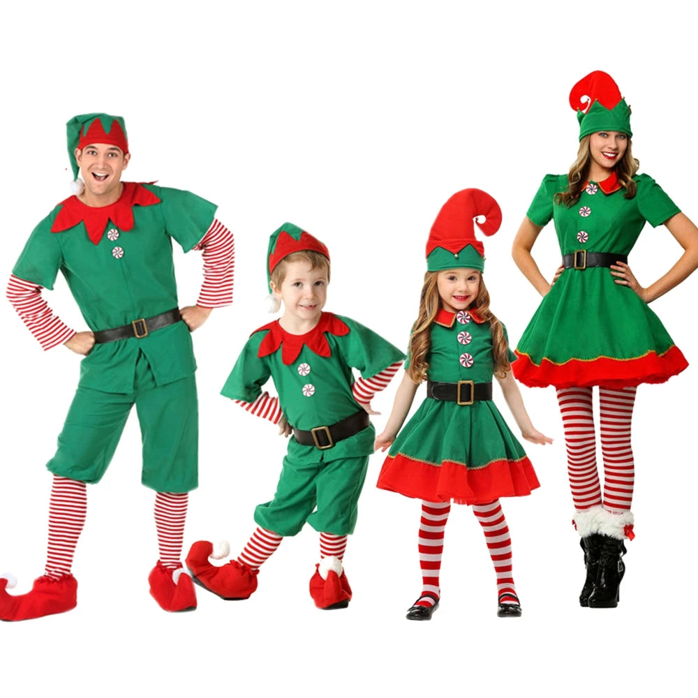 Santa Claus Elf Costume Set