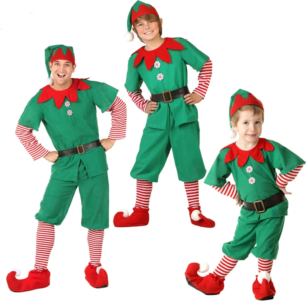 Santa Claus Elf Costume Set