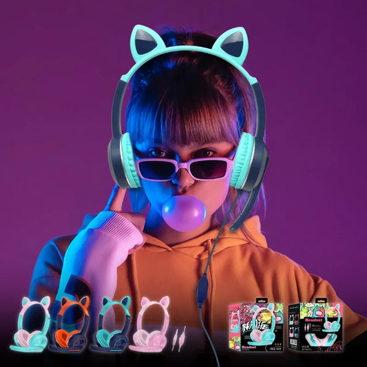 Cat Ear Gaming Headphones