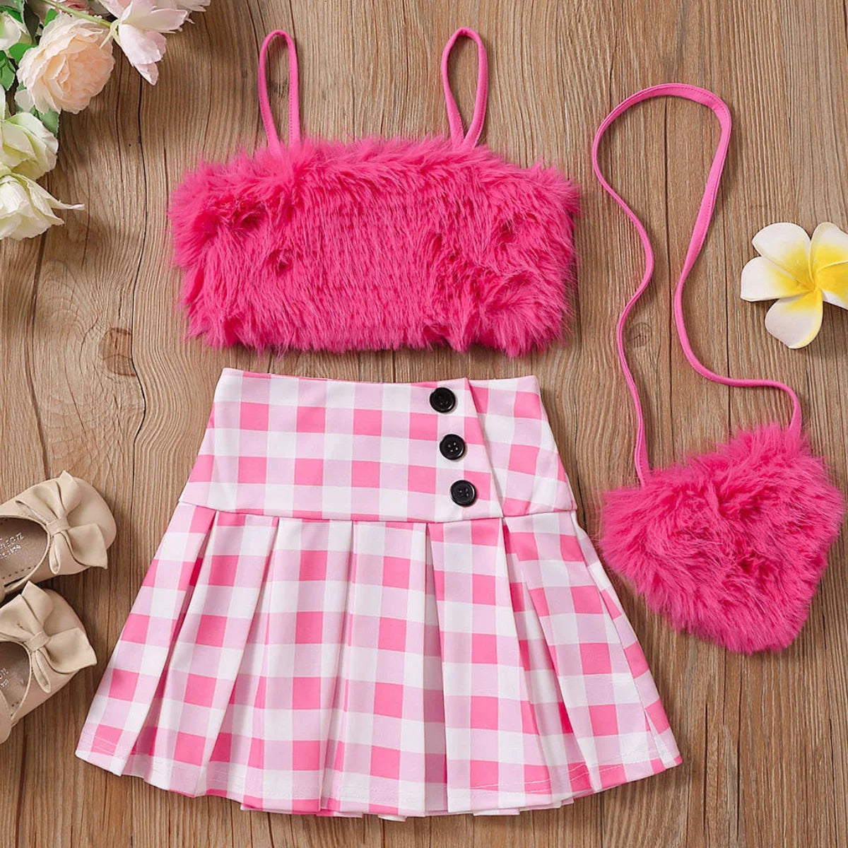 Barbie Pink Kids Clothing Set