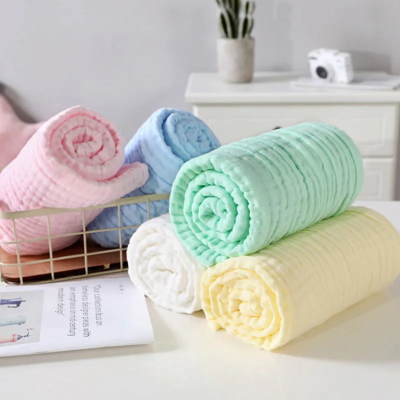 1pc Baby Bath Towel - 6 Layers Infant Gauze