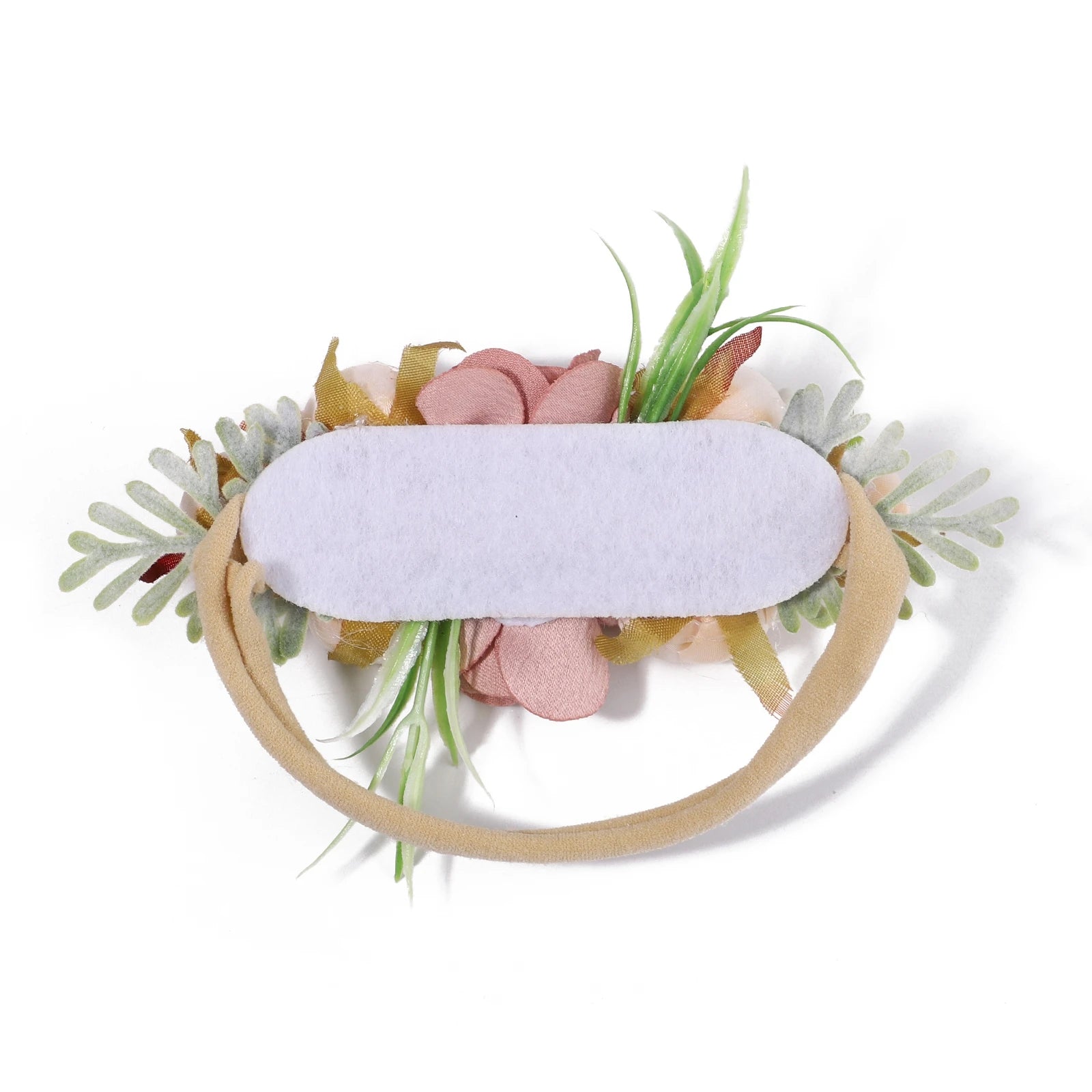 Baby Girl Floral Headband - Elastic Newborn Head Wrap