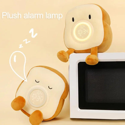 Plush Toast Shape Snooze Clock