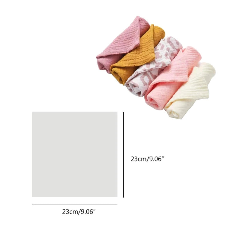 Baby Muslin Towel - 5Pcs