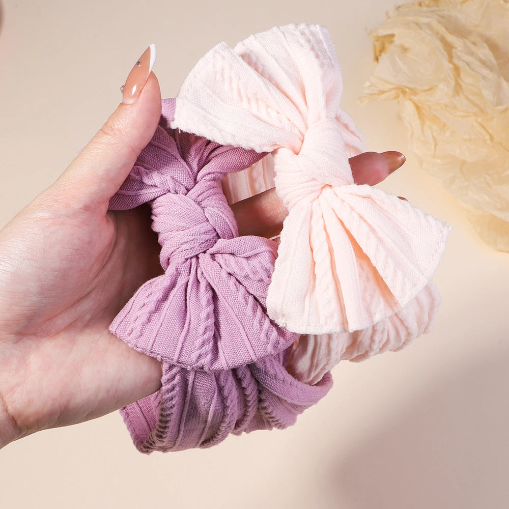 Soft Stretch Baby Turbans - 3Pcs