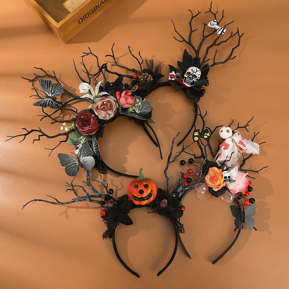 Halloween Simulated Flowers Headbands