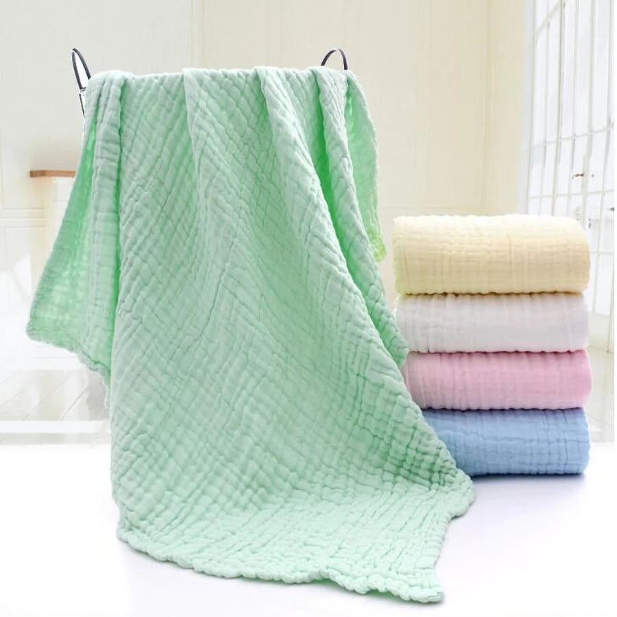 1pc Baby Bath Towel - 6 Layers Infant Gauze