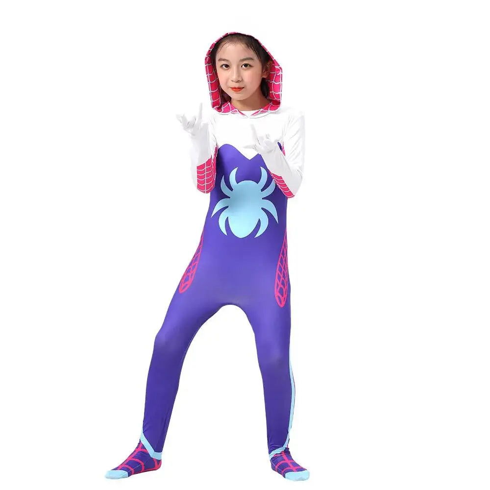 Purple Girls Ghost Spider Costume