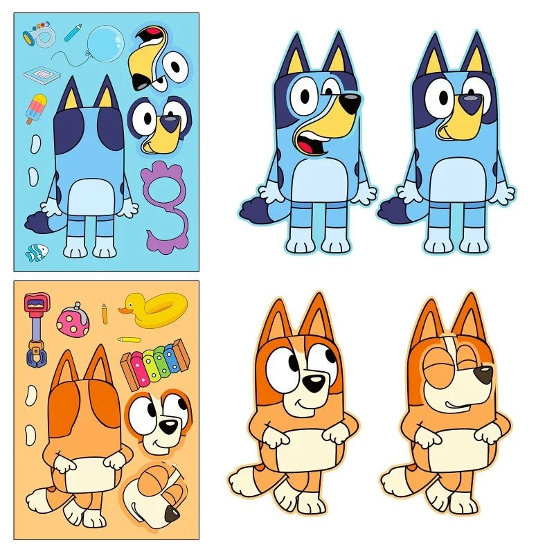 Bluey Puzzle DIY Sticker