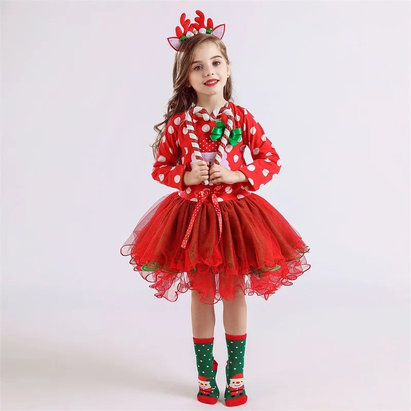 Girls' Christmas Santa Dress