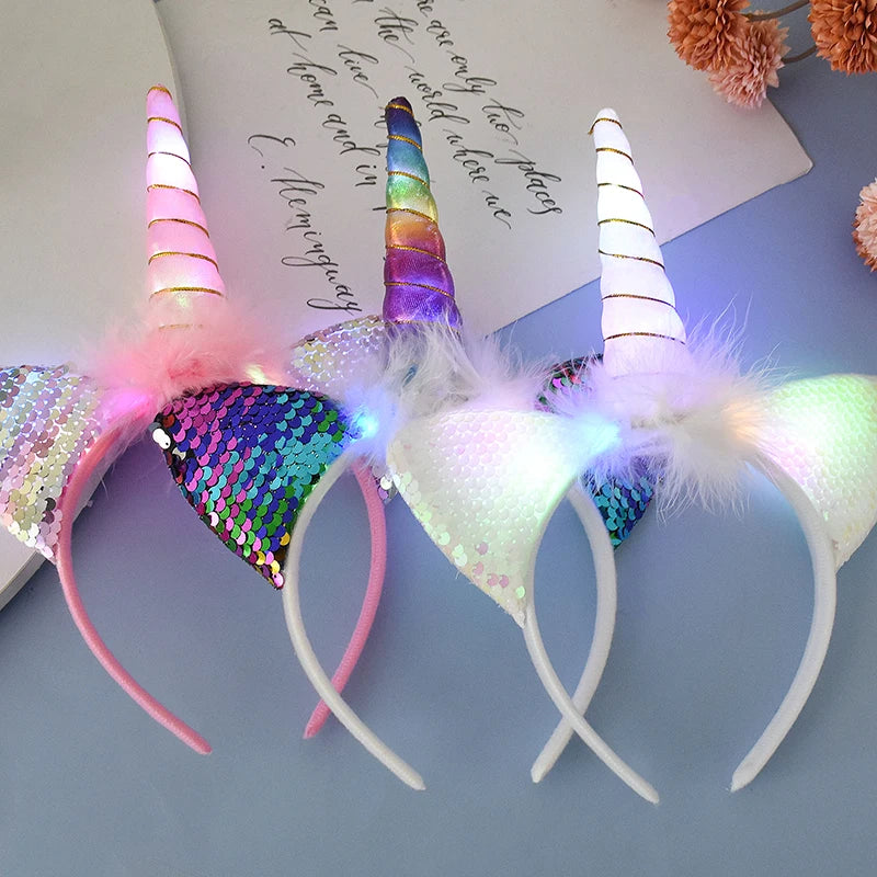 Rainbow Unicorn Headband