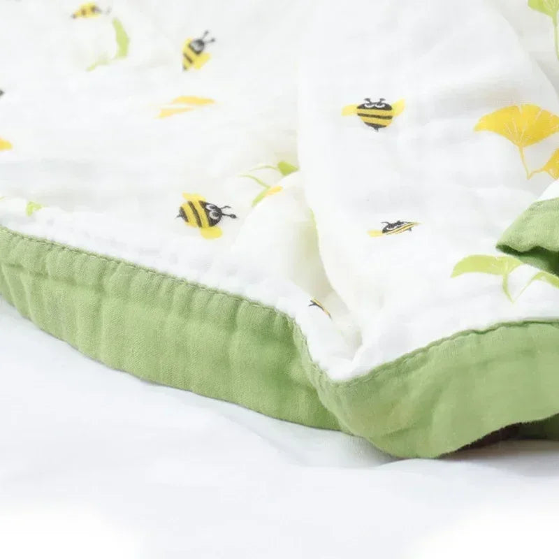 Newborn Baby Blankets - 6 Layers Thicken Soft