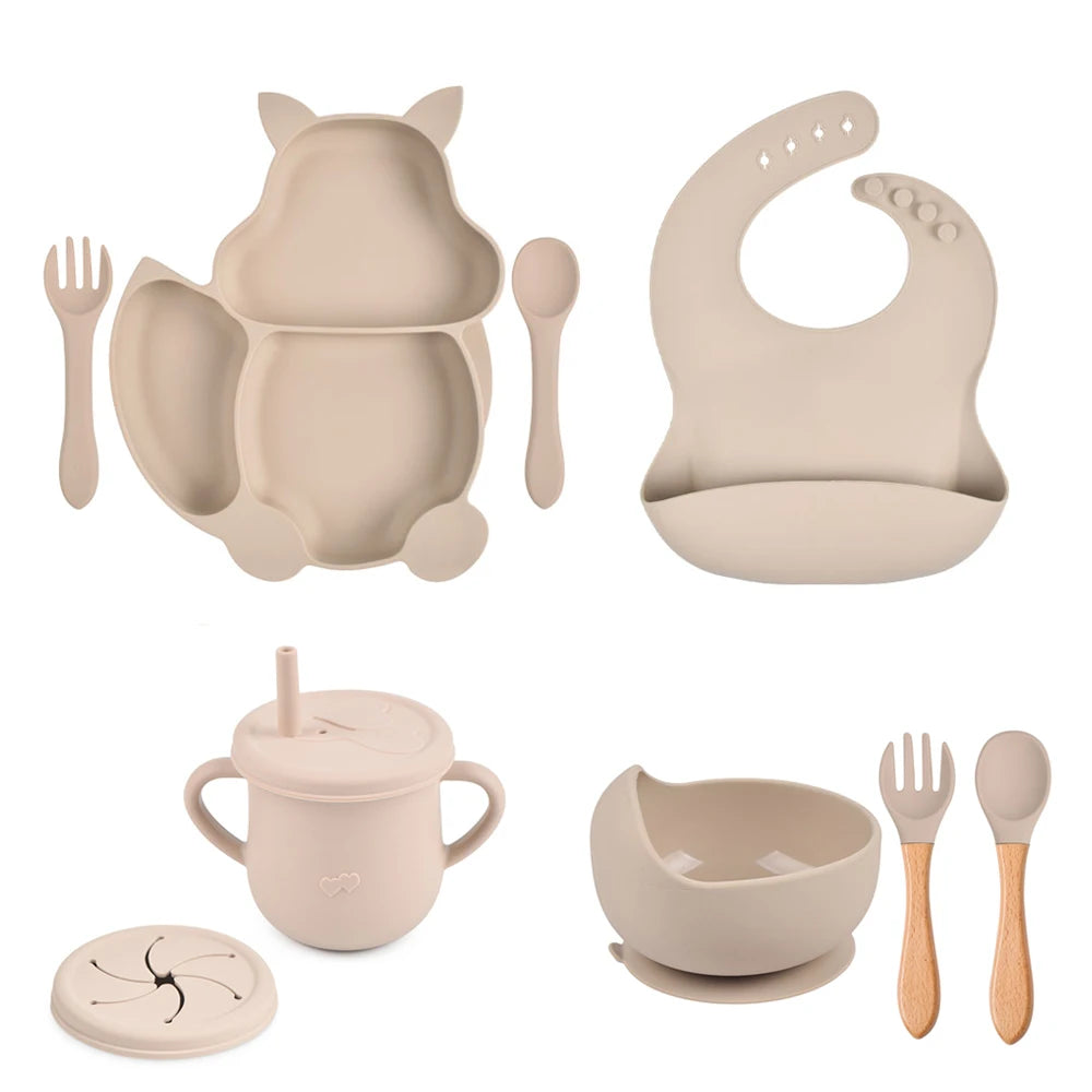 GripEase Baby Silicone Tableware